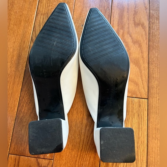 Zara Slip on White Heeled shoes - Picture 4 of 4